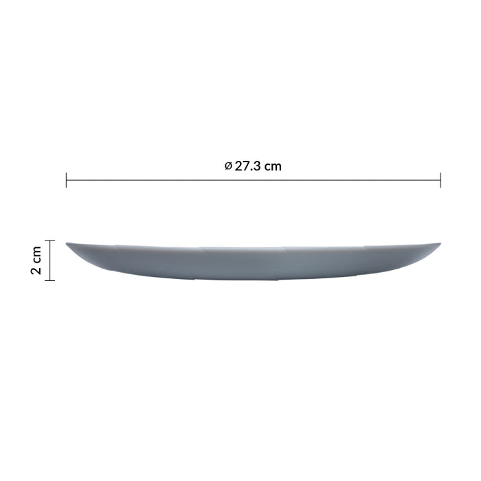 Plato Coupe 27.3 cm Vidrio Templado Opal Granit Evolutions