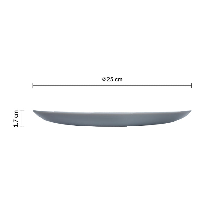 Plato Coupe 25 cm Vidrio Templado Opal Granit Evolutions