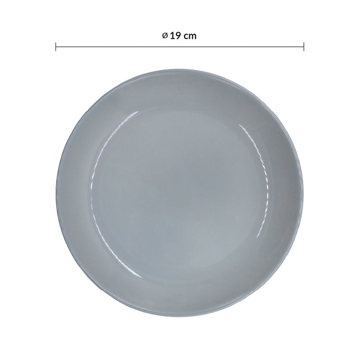 Plato Coupe 19 cm Vidrio Templado Opal Granit Evolutions