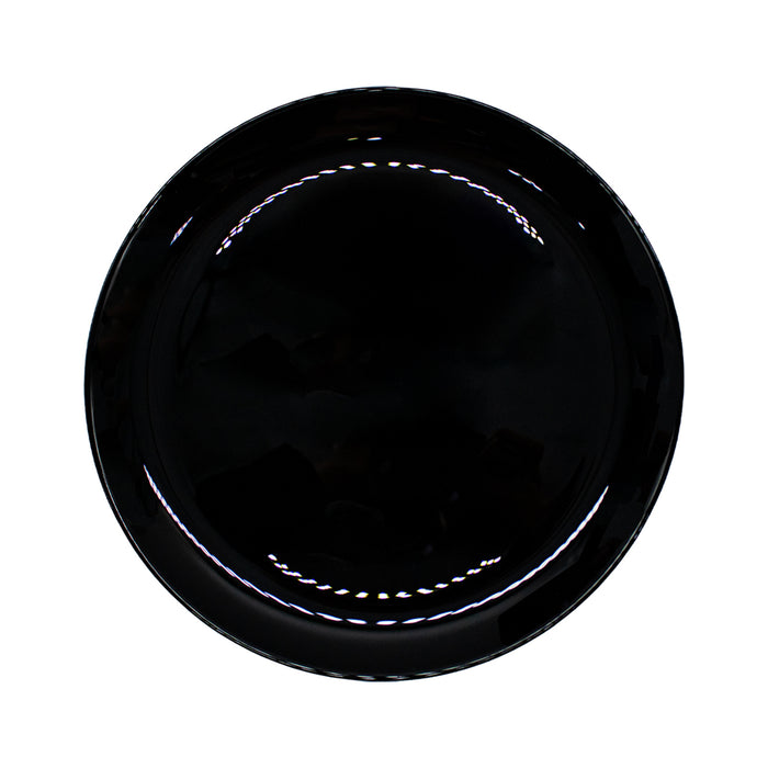 Plato Coupe 27.3 cm Vidrio Templado Opal Negro Evolutions