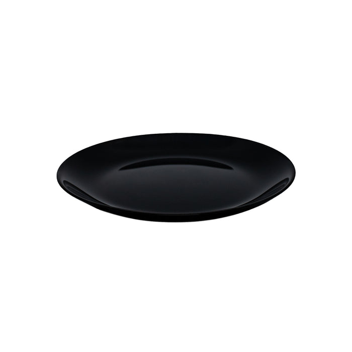 Plato Coupe 19 cm Vidrio Templado Opal Negro Evolutions