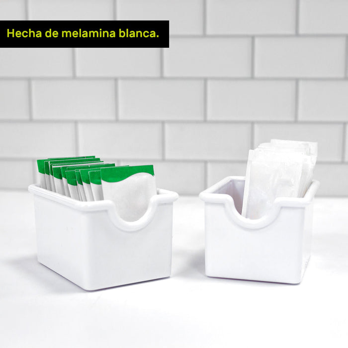 Azucarera Para Sobres Melamina Blanco