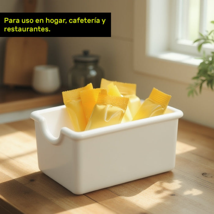 Azucarera Para Sobres Melamina Blanco