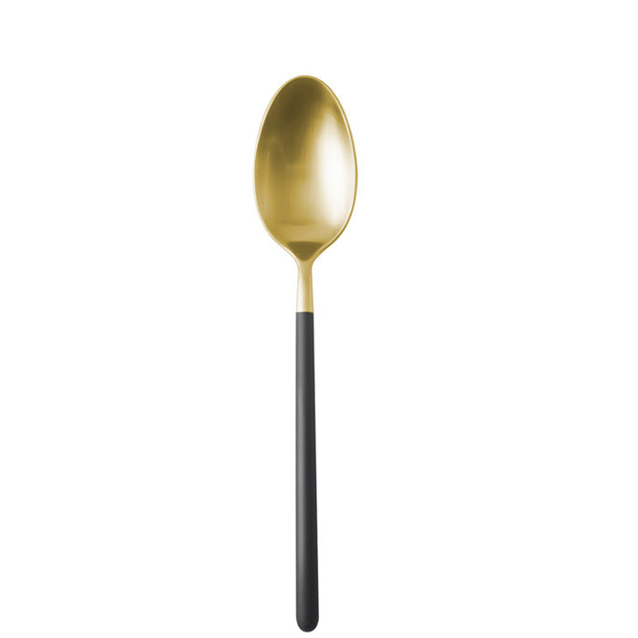 Cuchara Mesa Negro PVD Gold Kyoto