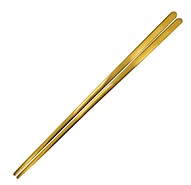 Set 2 Palillos Chinos Acero Inoxidable PVD Champagne Tao