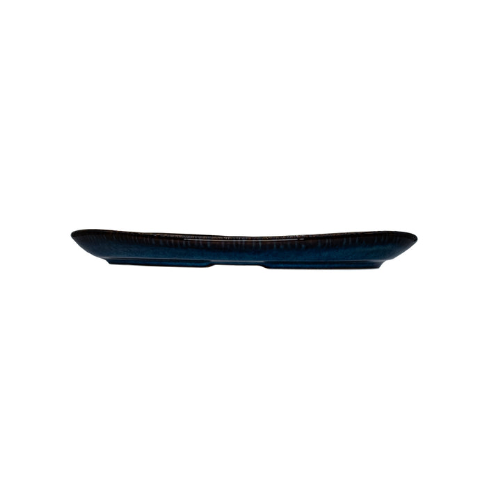 Plato Organico Oval 21.8x12.9 cm Sapphire Blue Envisage Cascade