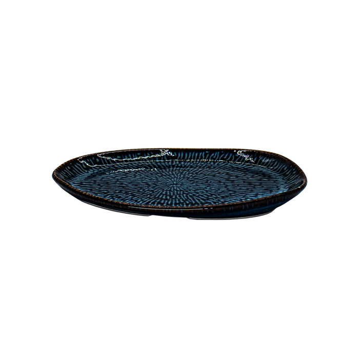 Plato Organico Oval 21.8x12.9 cm Sapphire Blue Envisage Cascade