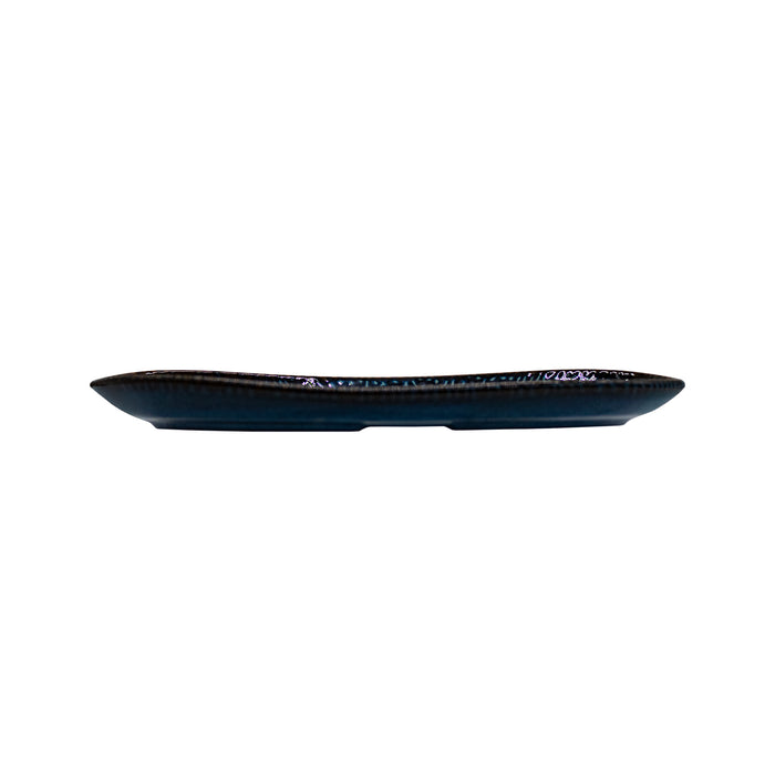 Plato Organico Oval 25.8x14.5 cm Sapphire Blue Envisage Cascade