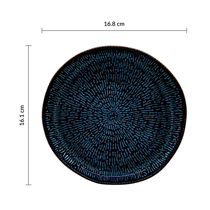 Plato Coupe Organico 16.8 cm Sapphire Blue Envisage Cascade