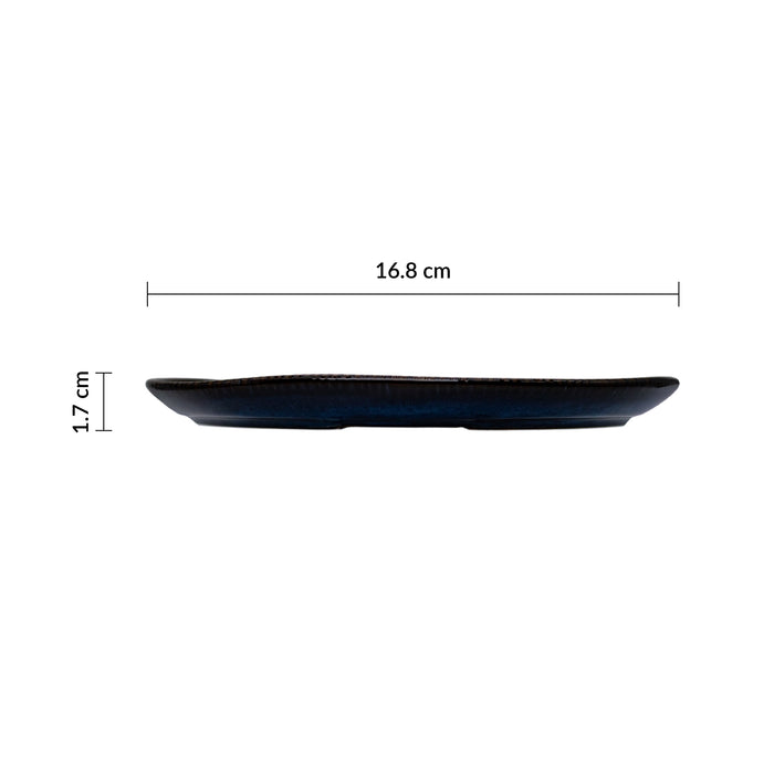 Plato Coupe Organico 16.8 cm Sapphire Blue Envisage Cascade