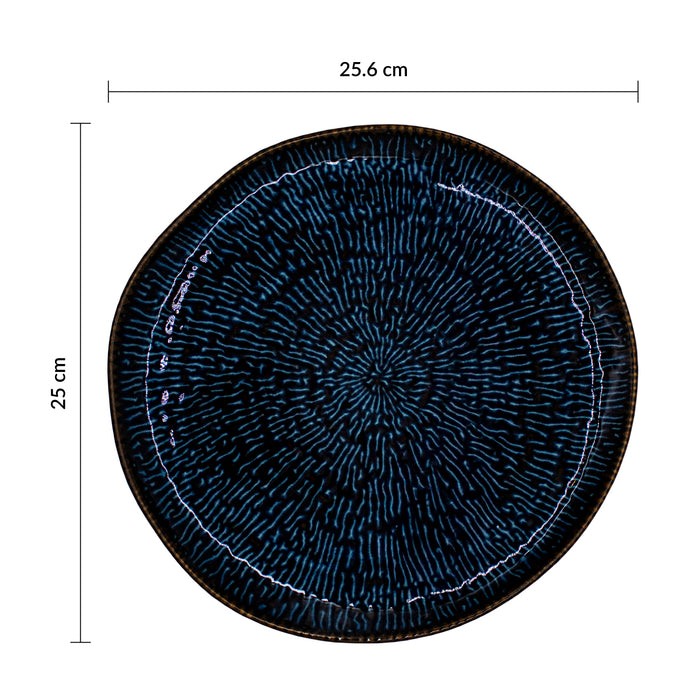 Plato Coupe Organico 25.6 cm Sapphire Blue Envisage Cascade