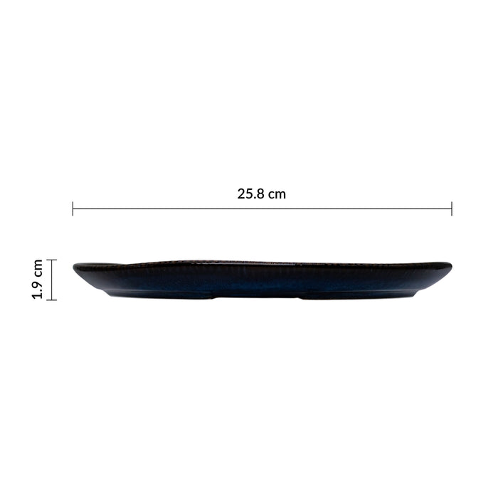 Plato Coupe Organico 25.6 cm Sapphire Blue Envisage Cascade