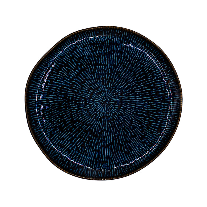 Plato Coupe Organico 25.6 cm Sapphire Blue Envisage Cascade