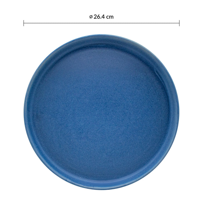 Plato Redondo Borde Alto 26.4 cm Oslo Blue Emerge