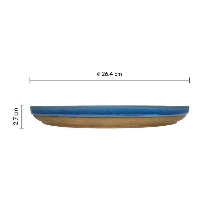 Plato Redondo Borde Alto 26.4 cm Oslo Blue Emerge