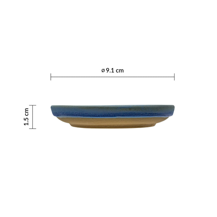 Mini Plato Redondo 3 oz (88ml) 9.1 cm Oslo Blue Emerge