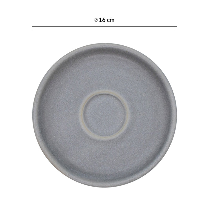 Plato Taza Cafe 16 cm Seattle Grey Emerge