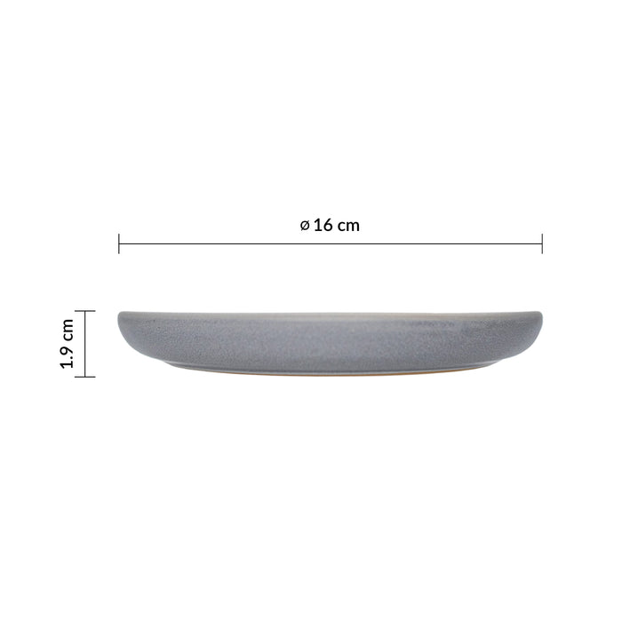 Plato Taza Cafe 16 cm Seattle Grey Emerge