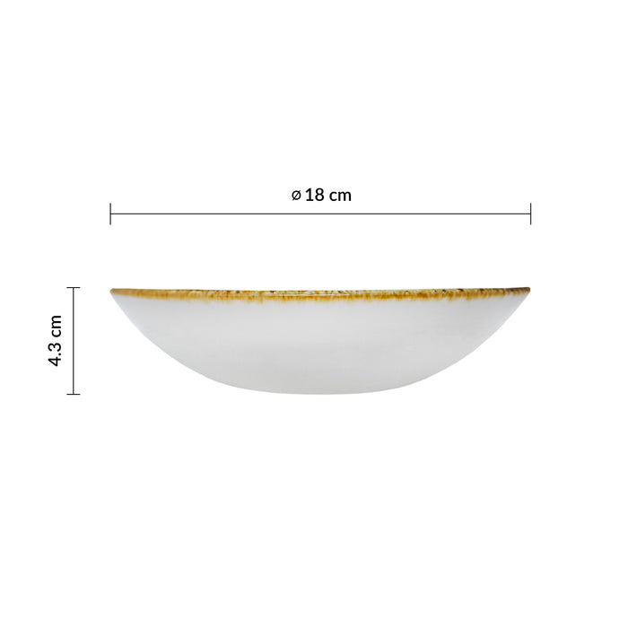 Bowl Coupe 18 cm Aquamarine Homespun Accents