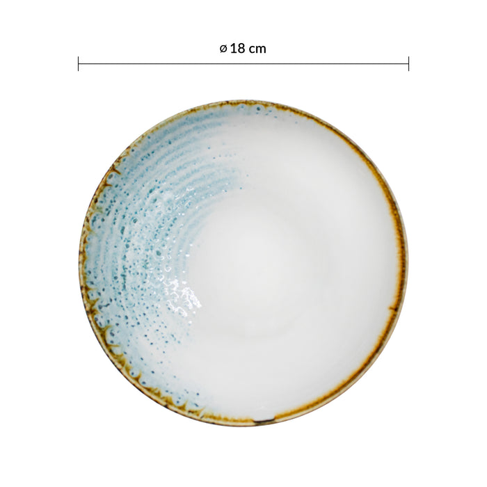 Bowl Coupe 18 cm Aquamarine Homespun Accents