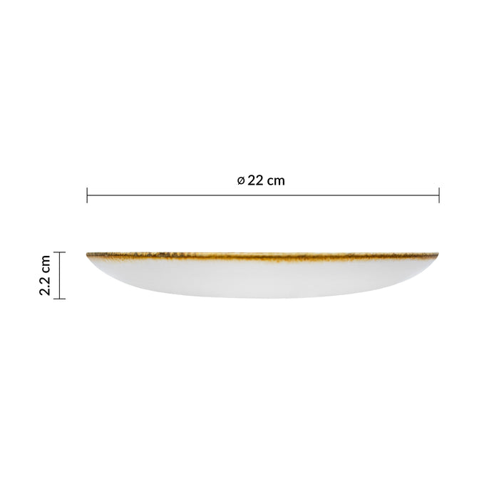 Plato Coupe 22 cm Jasper Grey Homespun Accents