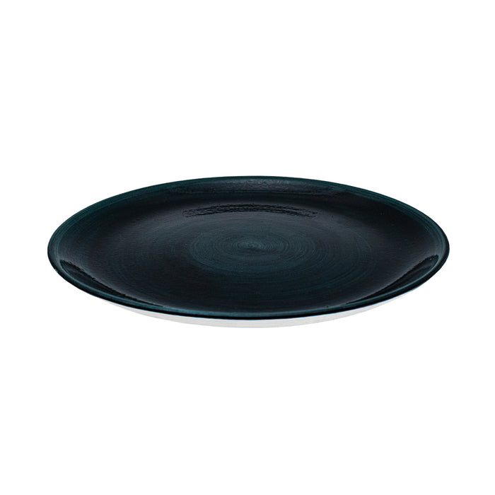 Plato Coupe 29 cm Rustic Teal Stonecast Patina