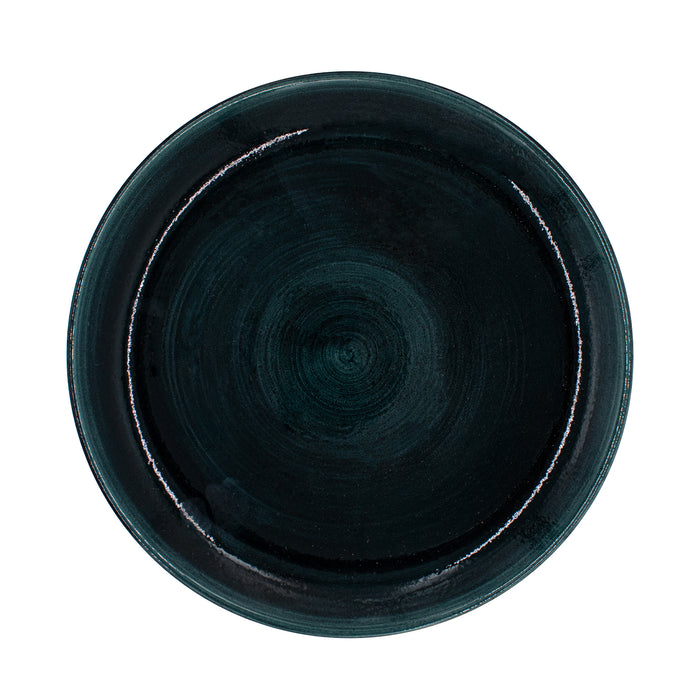 Plato Coupe 29 cm Rustic Teal Stonecast Patina