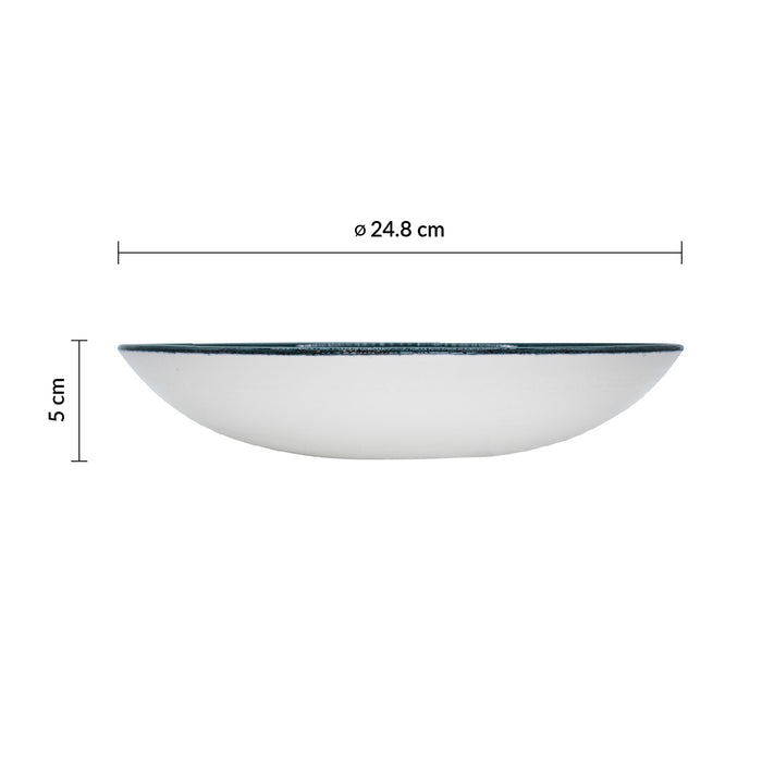 Bowl Coupe 40 oz (1182ml) Rustic Teal Stonecast Patina