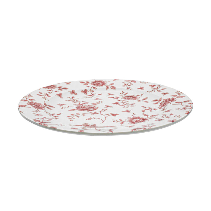 Plato Trinche 30.5 cm Rose Chintz Cranberry