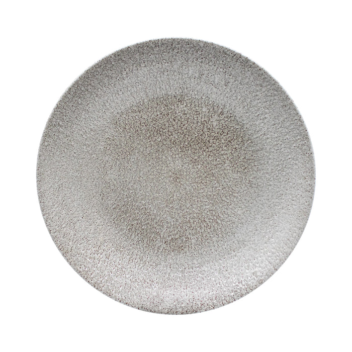 Plato Hondo Coupe 27.5 cm Agate Grey Raku Studio Prints