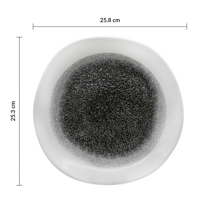 Plato Organico 25.8 cm Quartz Black