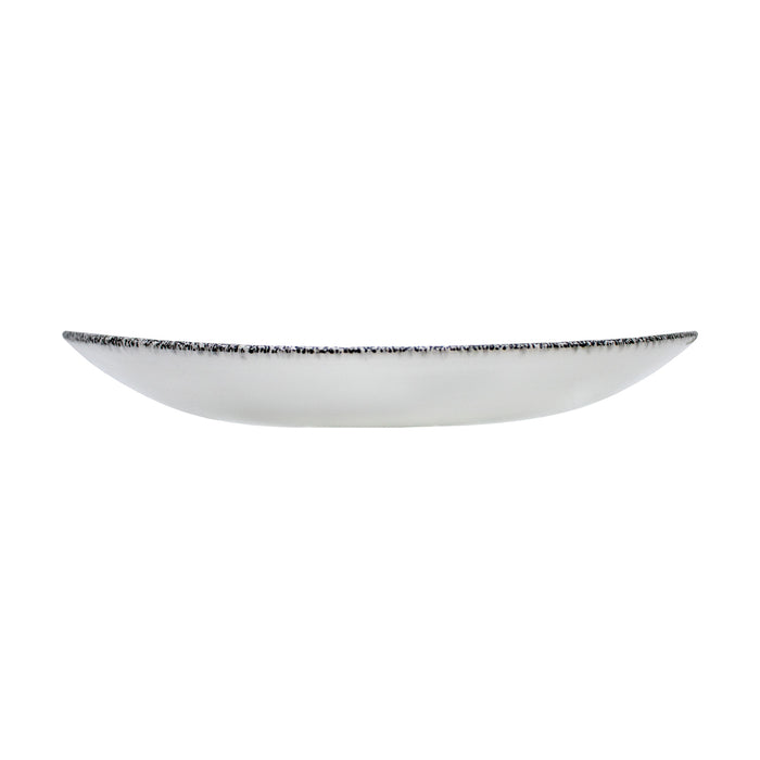 Plato Oval 31.7x25.7 cm Quartz Black Studio Prints Raku