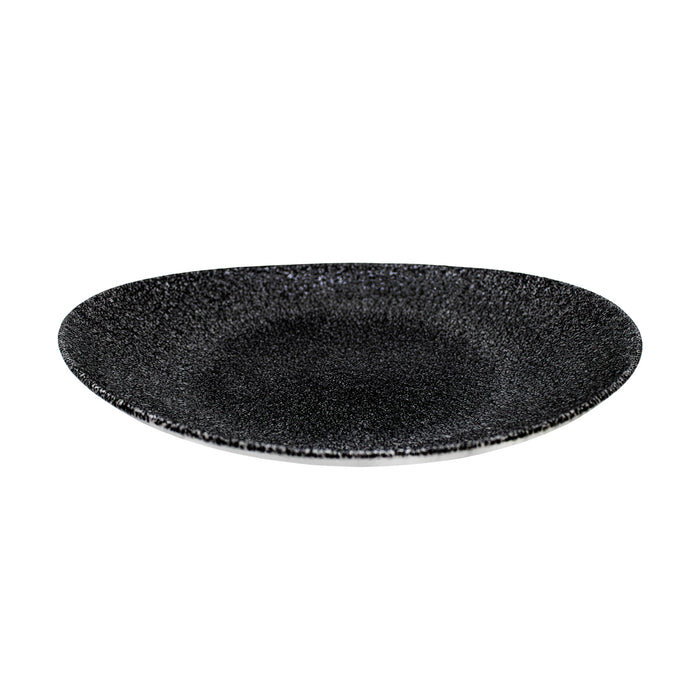 Plato Oval 31.7x25.7 cm Quartz Black Studio Prints Raku