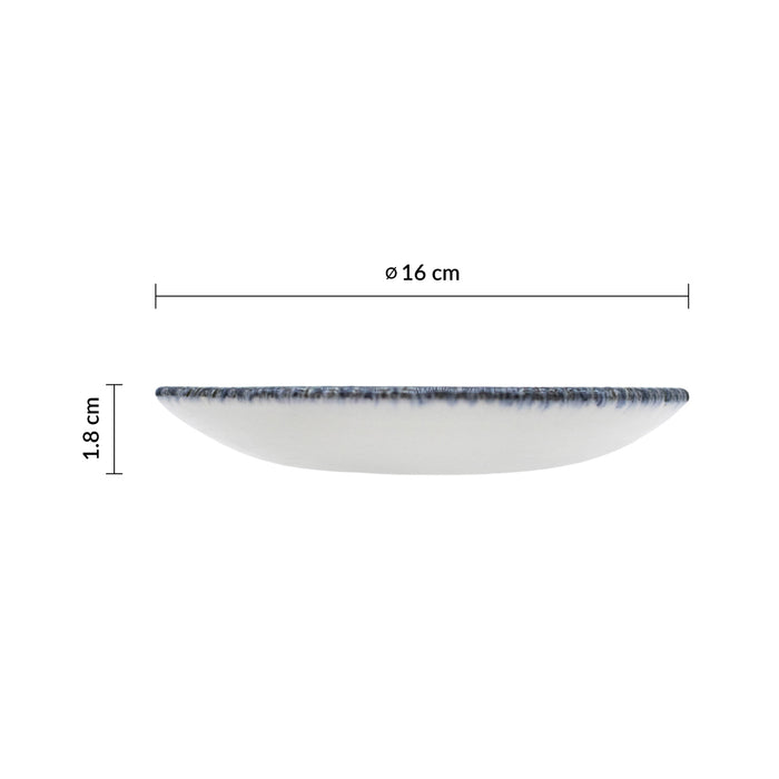 Plato Taza Cafe 16 cm Topaz Blue Raku Studio Prints