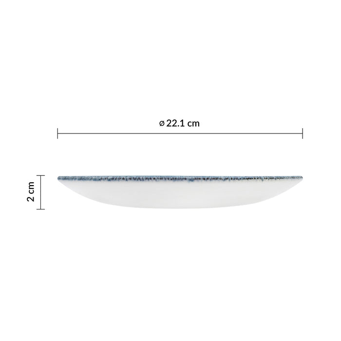 Plato Coupe 22.1 cm Topaz Blue