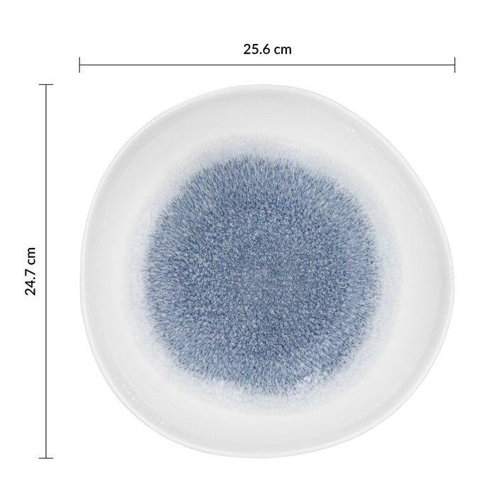 Bowl Redondo Organico 1.1Lt 25 cm Topaz Blue Studio Prints Raku