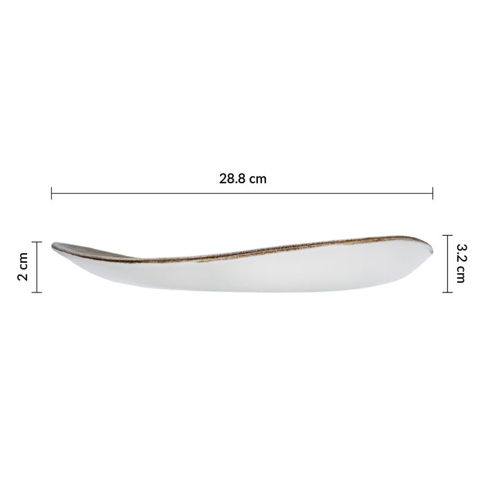 Plato Triangular 26.5 cm Bayou Stonecast Aqueous