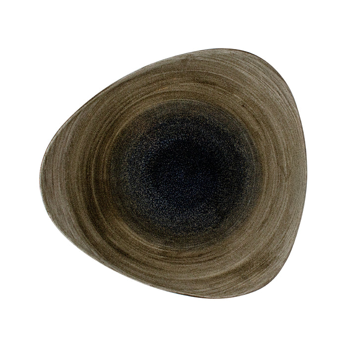 Plato Triangular 26.5 cm Bayou Stonecast Aqueous