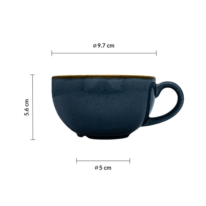 Taza Cafe 8 Oz (236ml) 5.6 Cm Blueberry Stonecast Beverage