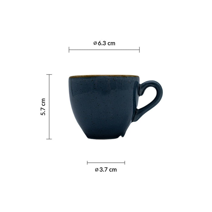 Taza Espresso 3 1/2 Oz (103ml) Blueberry Stonecast Beverage