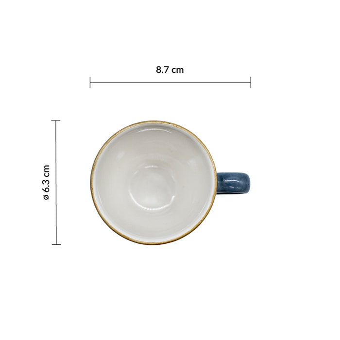 Taza Espresso 3 1/2 Oz (103ml) Blueberry Stonecast Beverage