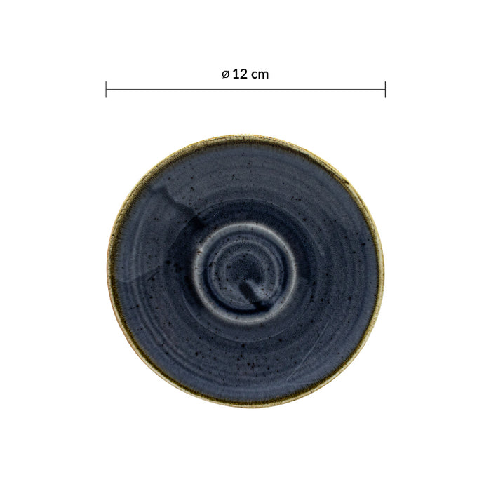 Plato Para Taza Espresso 12 Cm Blueberry Stonecast Beverage