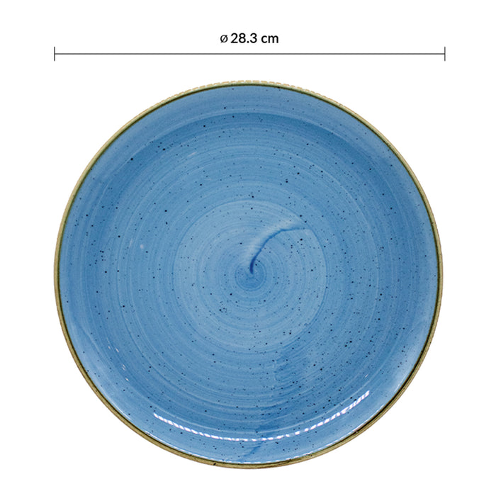 Plato Coupe 28.3 cm Cornflower Blue Stonecast