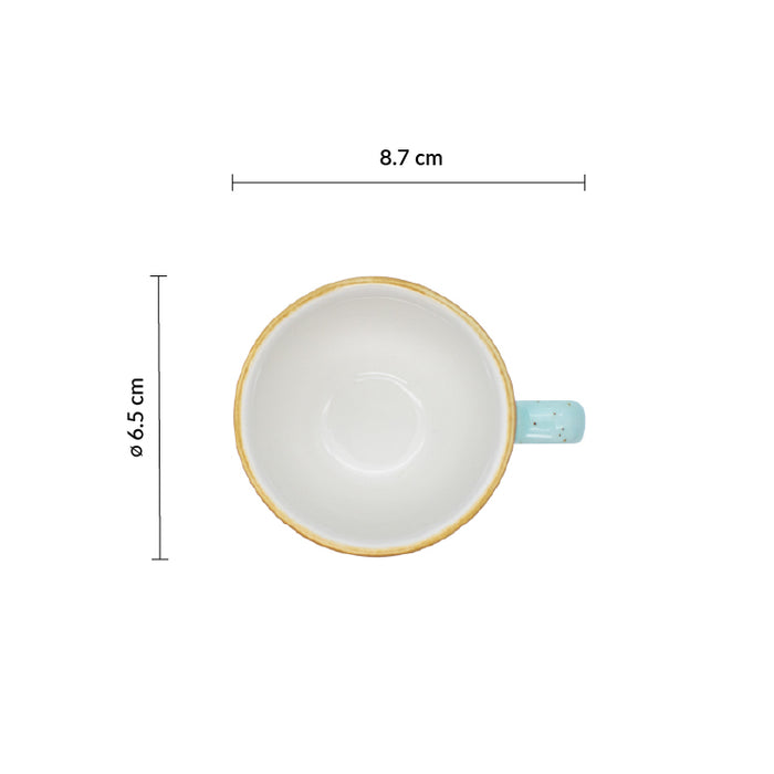 Taza Moka 3 Oz (88ml) Azul Stonecast