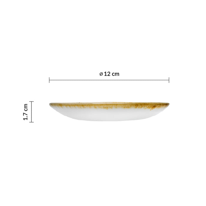 Plato Taza Moka 12 cm Azul Stonecast