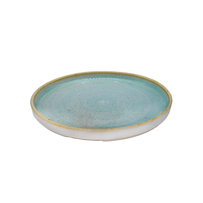 Plato Borde Alto 21 Cm Duck Egg Blue Stonecast