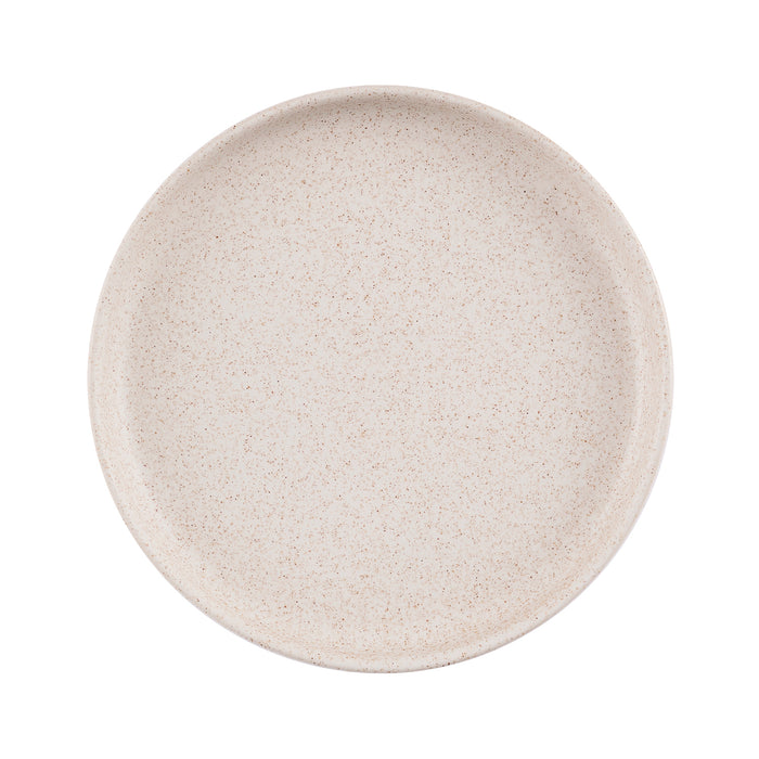 Plato Borde Alto 21 cm Speckled White Emerge