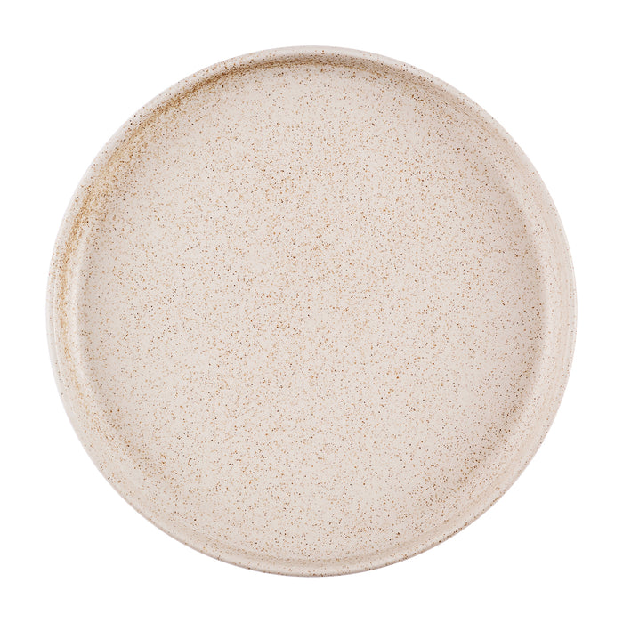 Plato Borde Alto 26 cm Speckled White Emerge