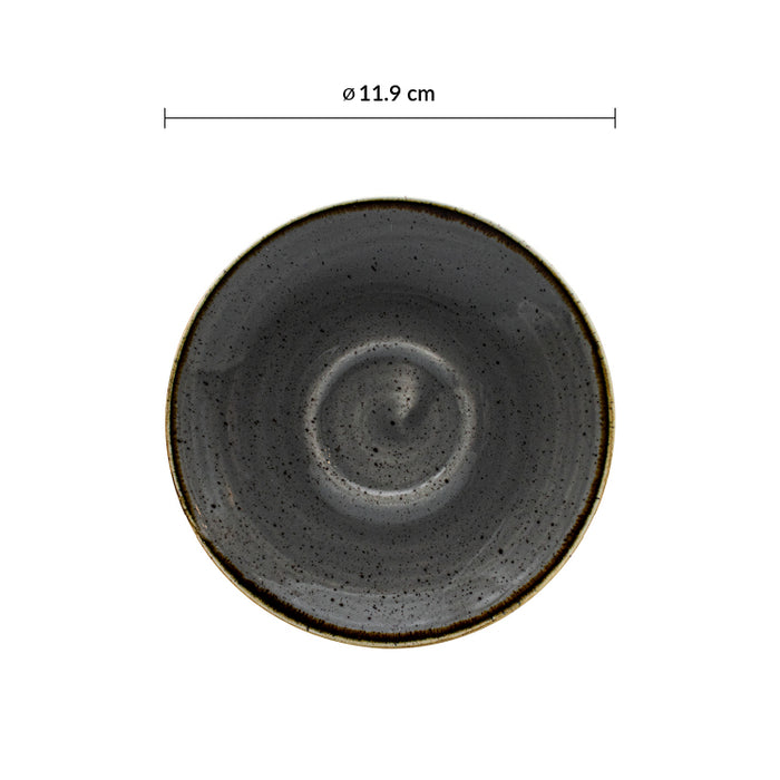Plato Taza Moka 11.9 cm Peppercorn Grey Stonecast