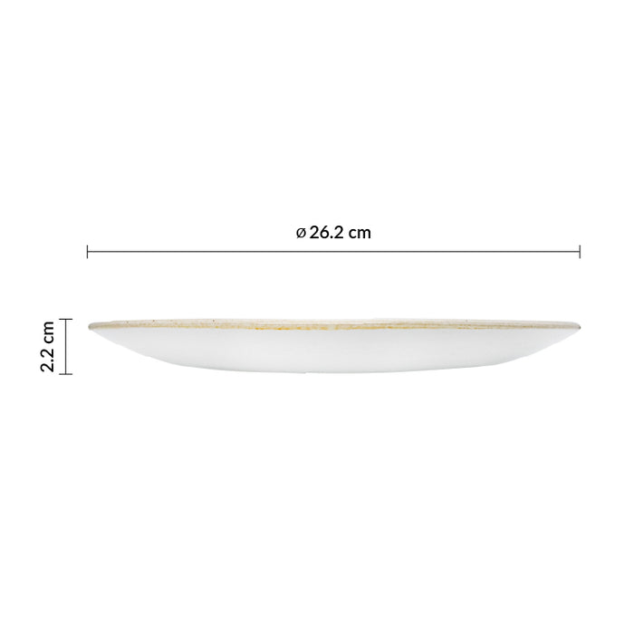 Plato Coupe 26.2 cm Peppercorn Grey Stonecast